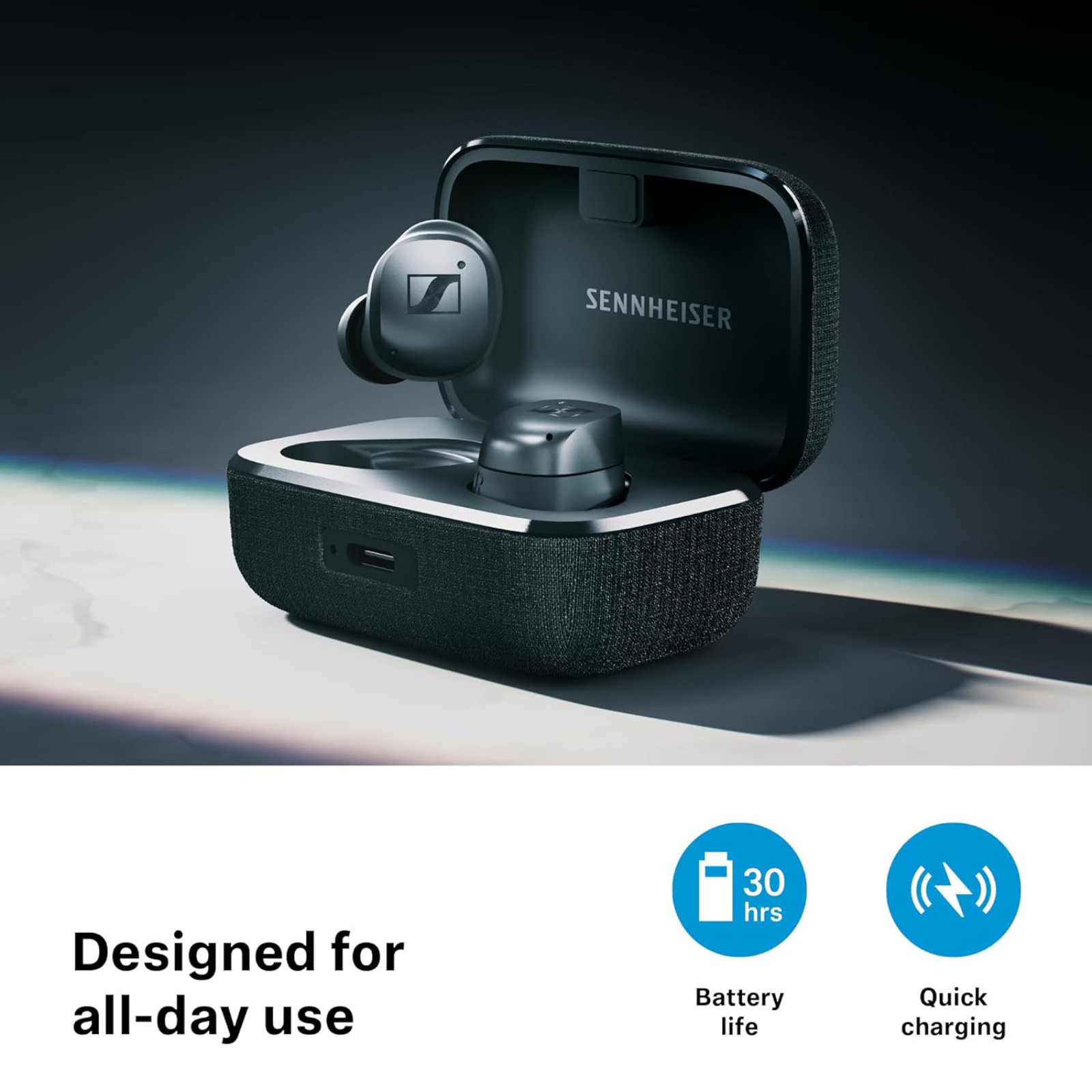 Sennheiser MOMENTUM True Wireless 4 ANC Bluetooth Earbuds aptX Lossless IP54 NEW