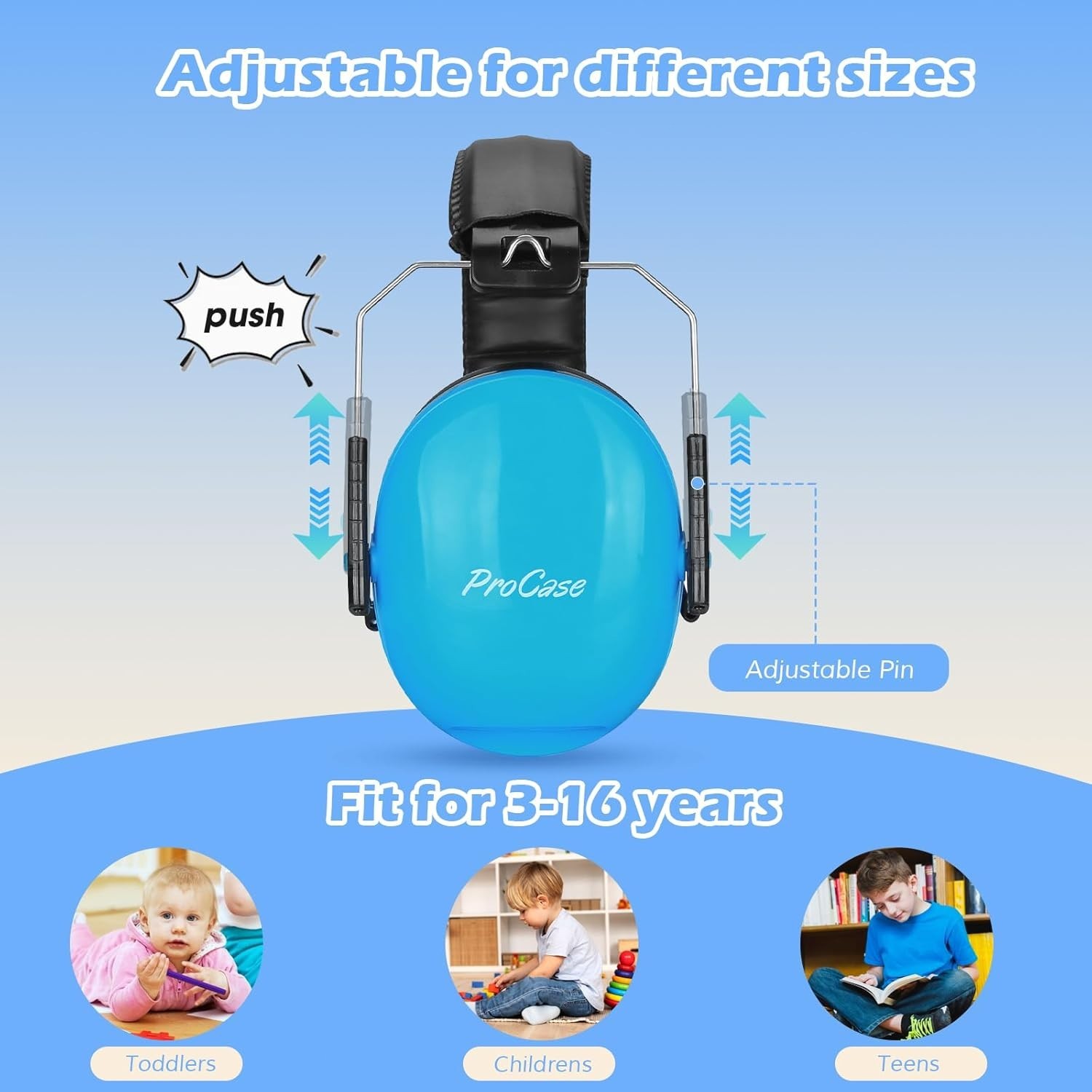 Noise Cancelling Headphones for Kids Toddler, SNR 27dB Noise Reduction Ear Mu…