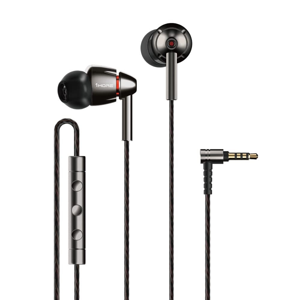 1MORE Quad Driver in-Ear Earphones Hi-Res High Fidelity Driver, Silver