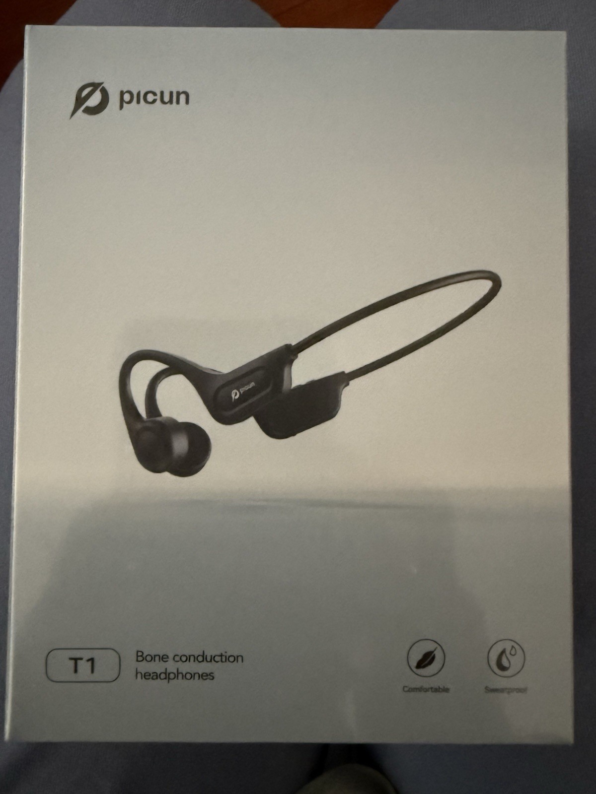 Picun Bone Conduction Bluetooth Headphones Wireless Earbuds with Charging Cable