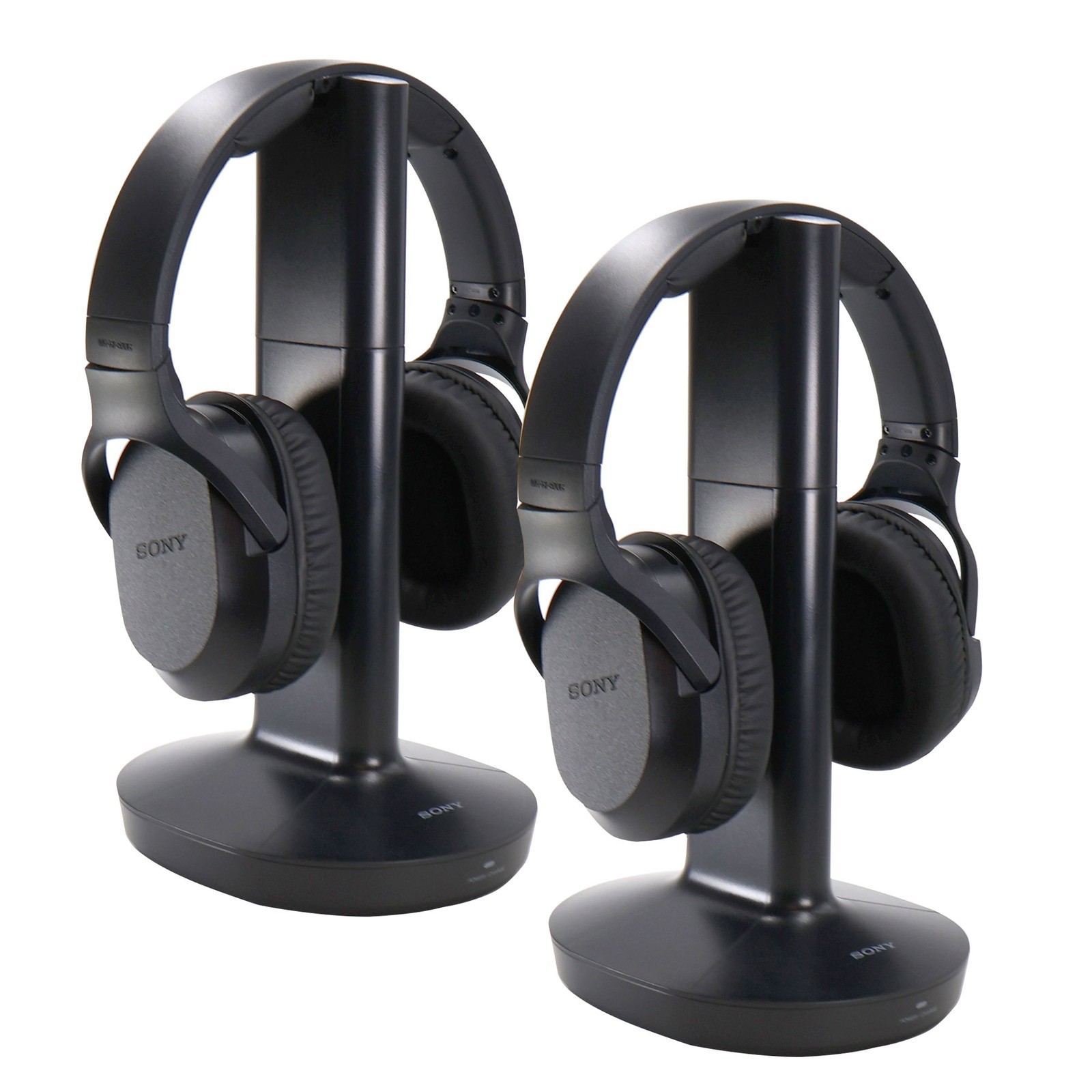 2x Sony RF400 Wireless Home Theater Headphones for Watching TV (WHRF400), Black