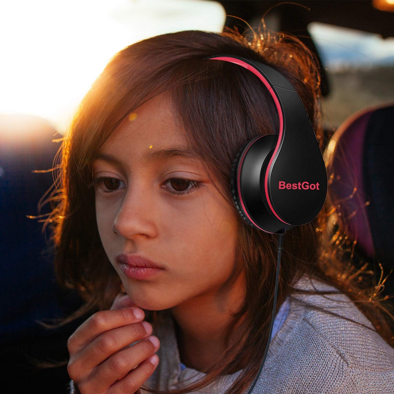 Kids Headphones BG6002 Children Headphones for Kids Boys Adult with Microphon…
