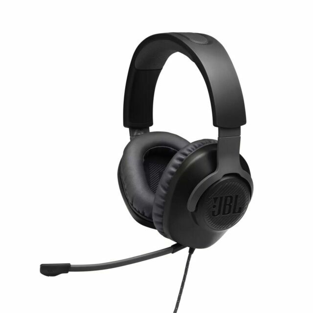 JBL Quantum 100 Wired Over-Ear Gaming Headphones – Black