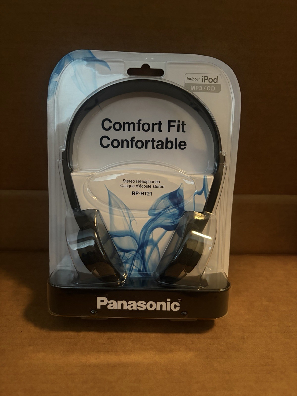Panasonic RP-HT21 Silver Lightweight On-Ear Headphones 3.5mm 30mm 1.3m