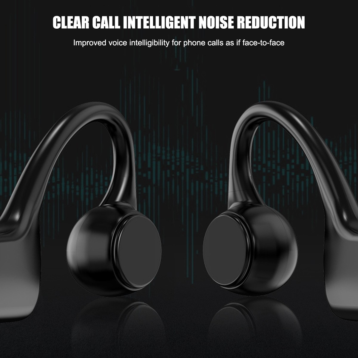 Outdoor Bone Conduction Headphones Bluetooth 5.3 Wireless Earbuds Sport Headset