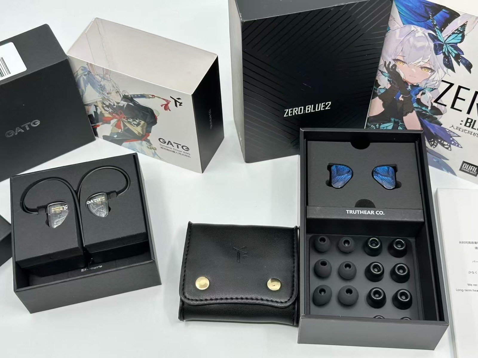 TRUTHEAR x Crinacle Zero Blue 2 No-Mic Version + TRUTHEAR GATE In-ear Monitor