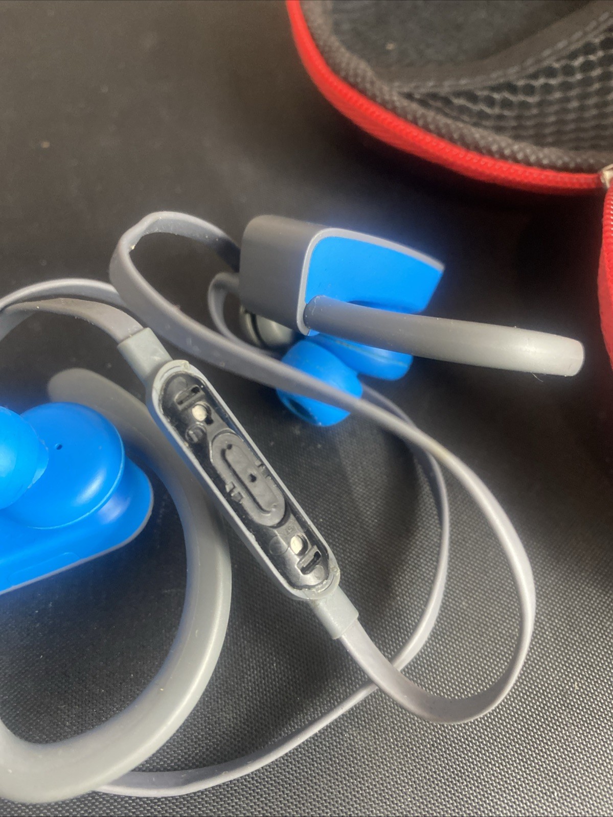 Beats by Dr. Dre Powerbeats2 Earbud Headphones Gray Blue See Description