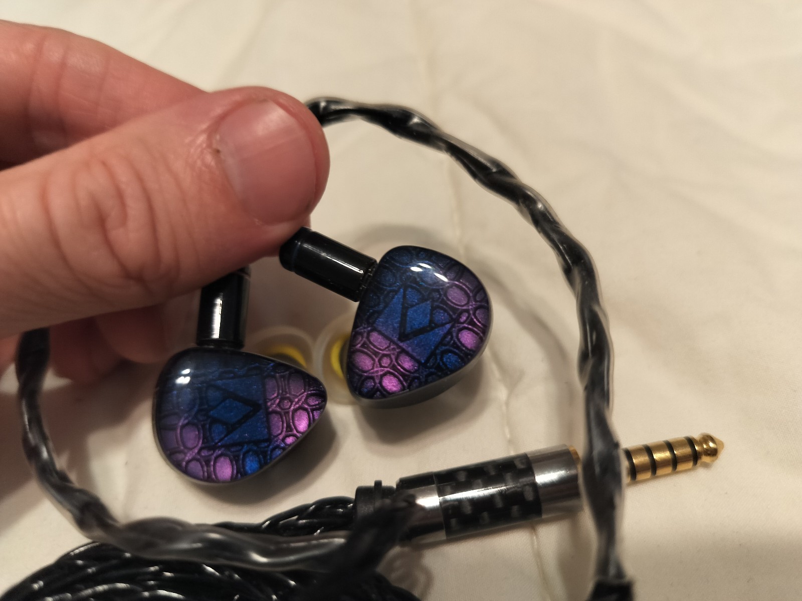 Noble Audio Knight 1 DD + 1 BA + 1 PZ Tribrid In Ear Monitors – USED