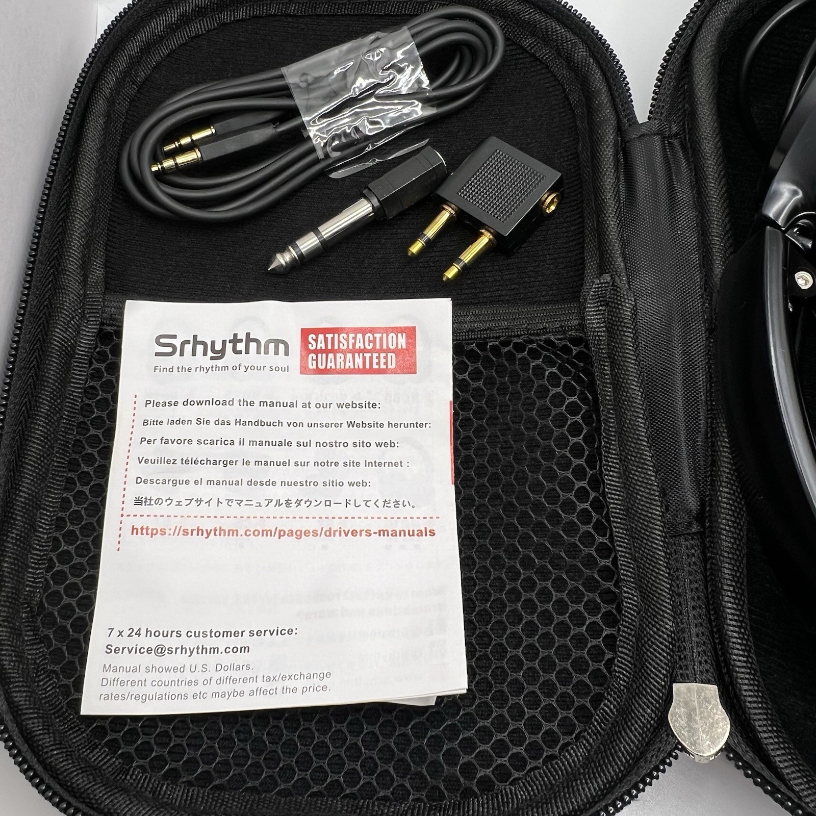 “Srhythm Noise Cancelling Headphones NC35 w/ Case & Accessories”