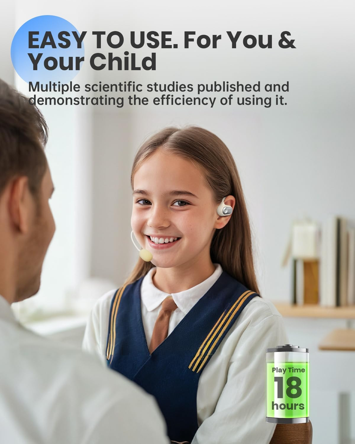 Auditory Feedback Wireless Headphones – Brain Training Air Conduction Bluetooth