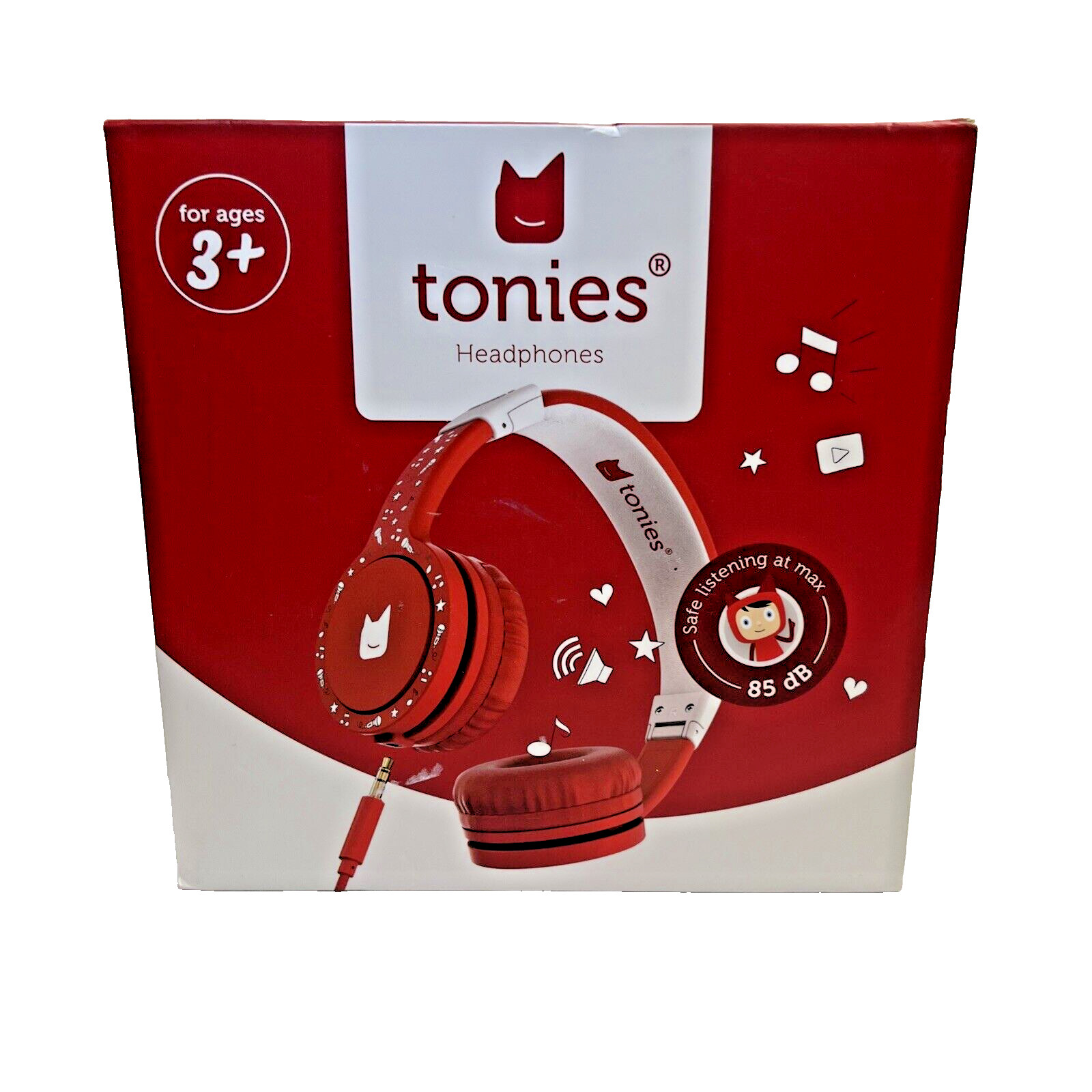 Open Box Tonies Headphones For Ages 3+ Adjustable Safe Listening At Max 85dB