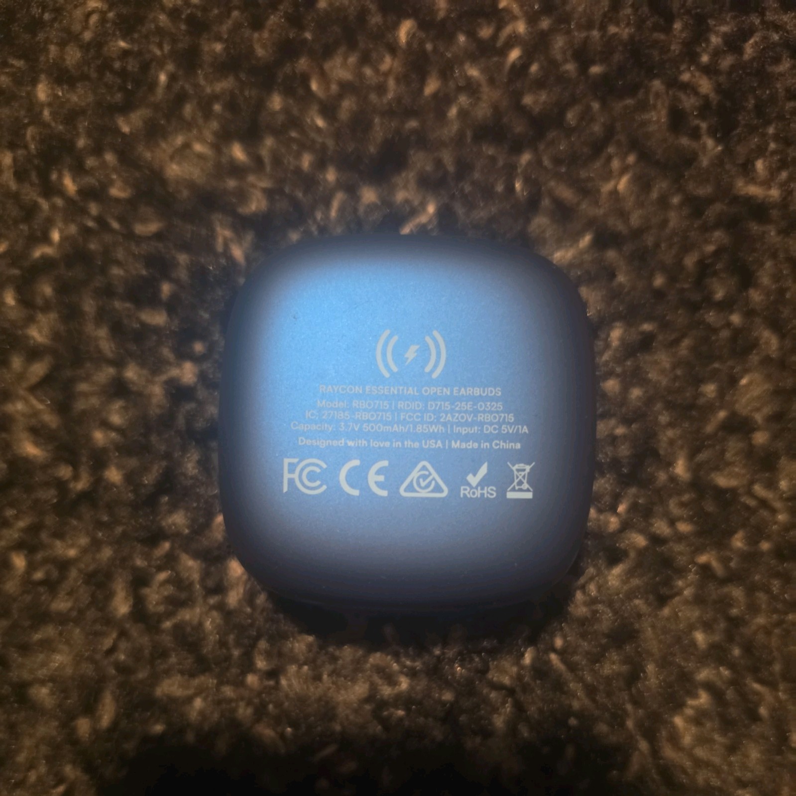 Raycon Essential Open Earbuds True Wireless Open Ear Bluetooth Headphones Blue