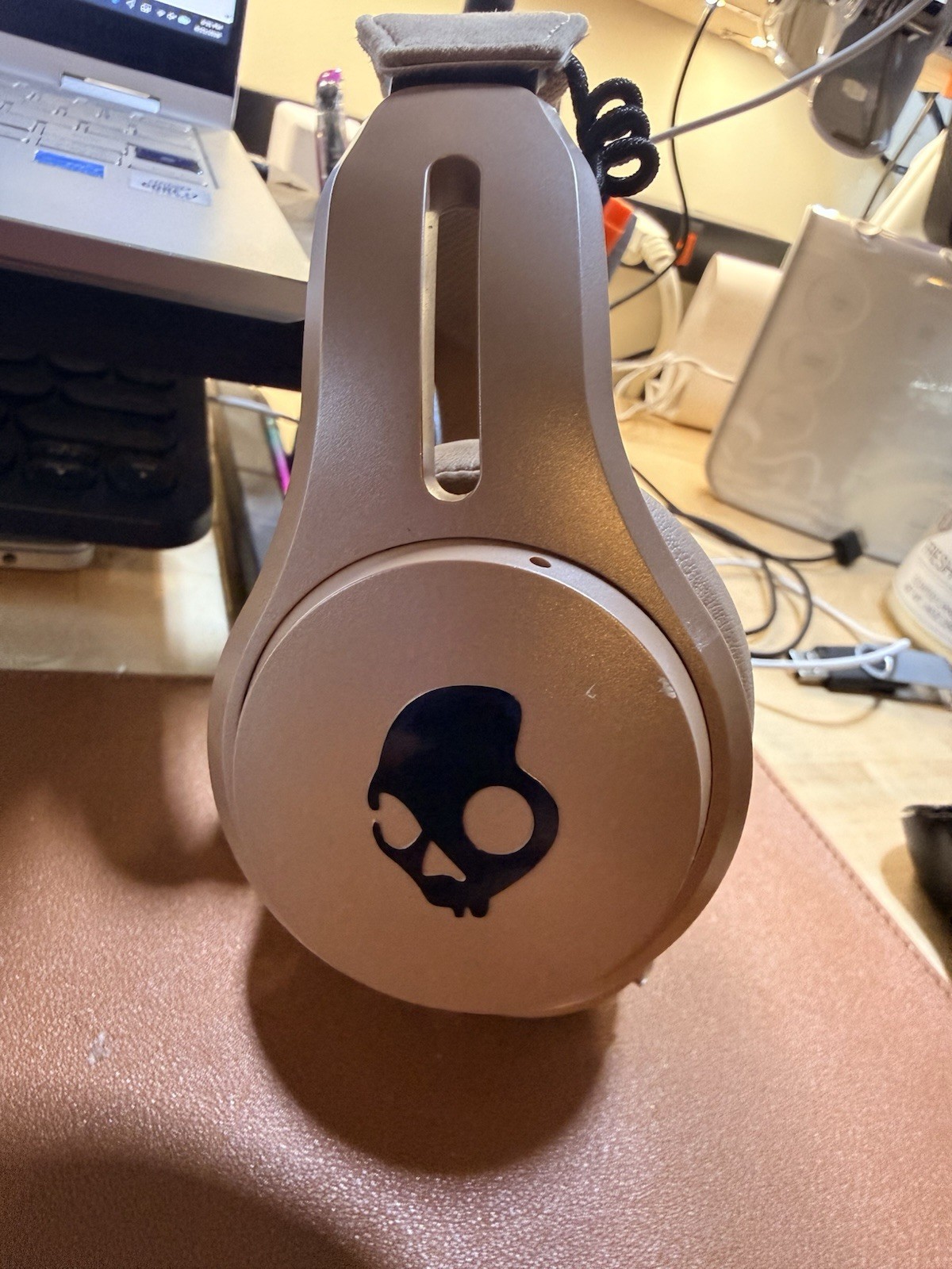 Skullcandy Crusher ANC Bluetooth Over-Ear Headband Headphones Beige/Black
