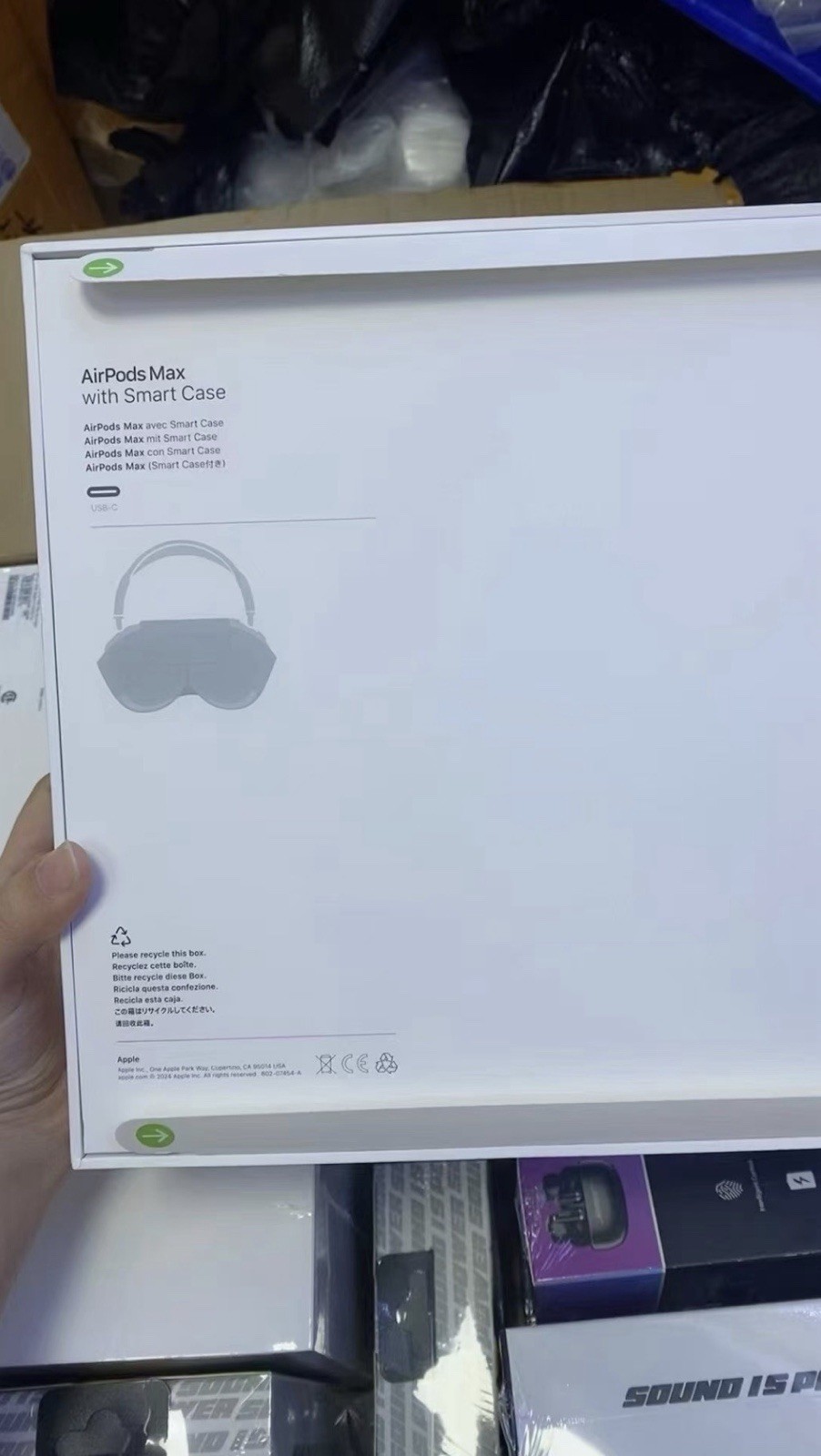 Apple AirPods Max with Smart Case Midnight Black Bluetooth Headphones USB-C
