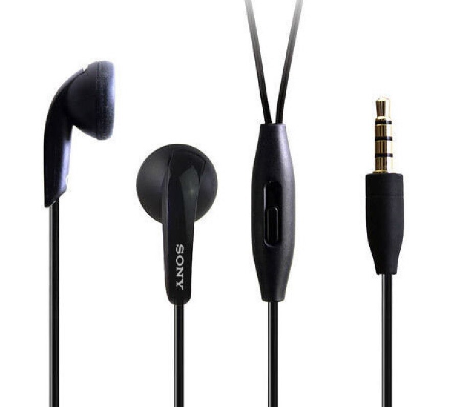 OEM SONY XPERIA Earbuds Wired MH410C Black 3.5mm Straight Jack Microphone