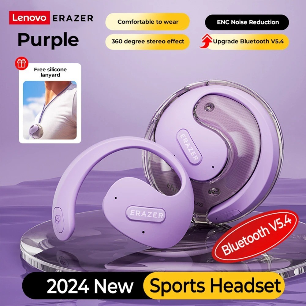 Lenovo X15 Pro II OWS Earphones Bluetooth 5.4 Earbuds On Ear Sports Headphones