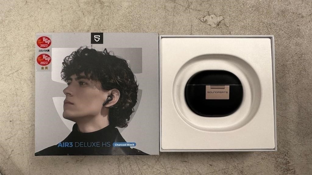 ? SOUNDPEATS Air3 Deluxe HS Hi‑Res LDAC Semi‑In‑Ear Earbuds 20H ENC – Black