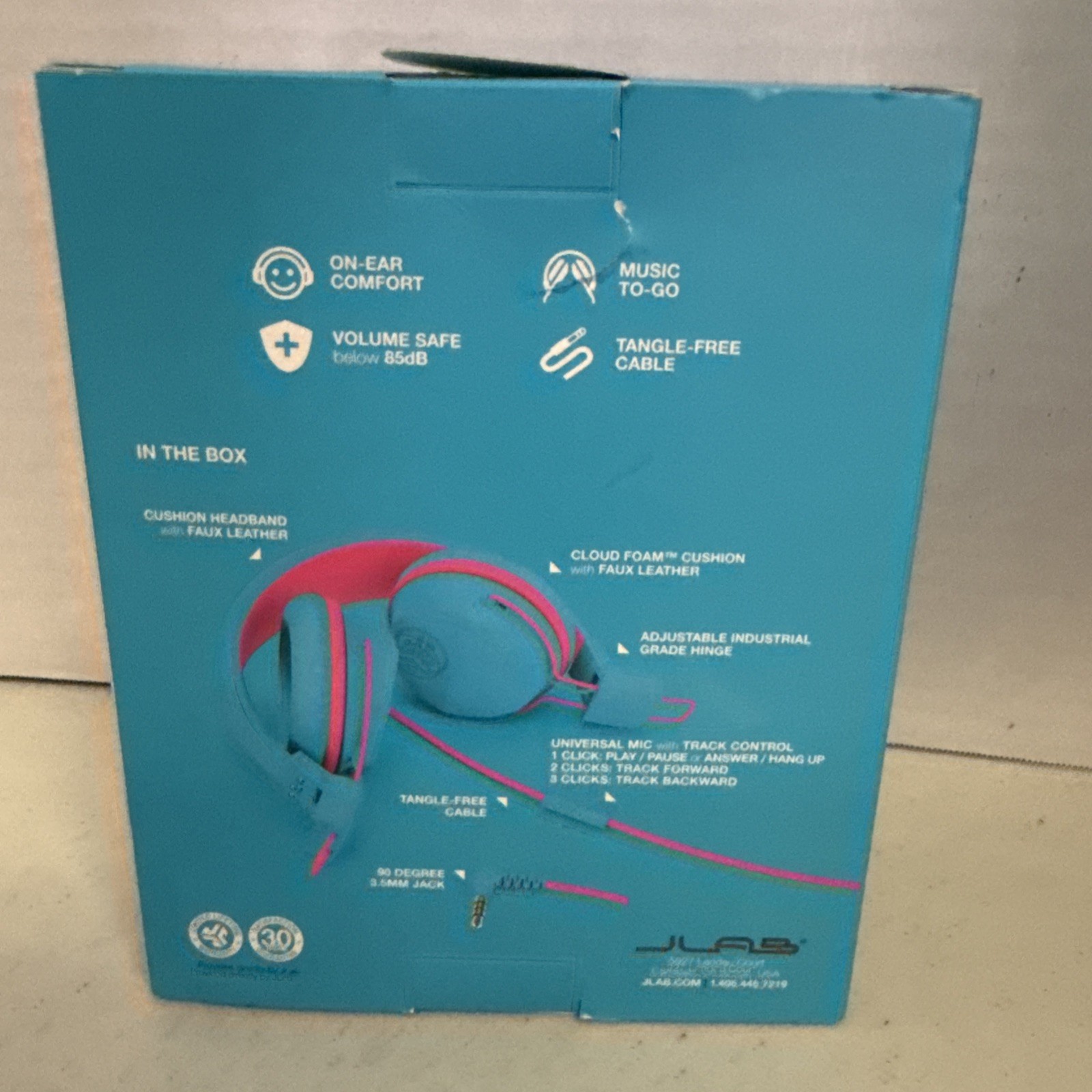 JLab JBuddies Studio Wired Kids Headphones On-Ear, Volume Limiter, School/Travel