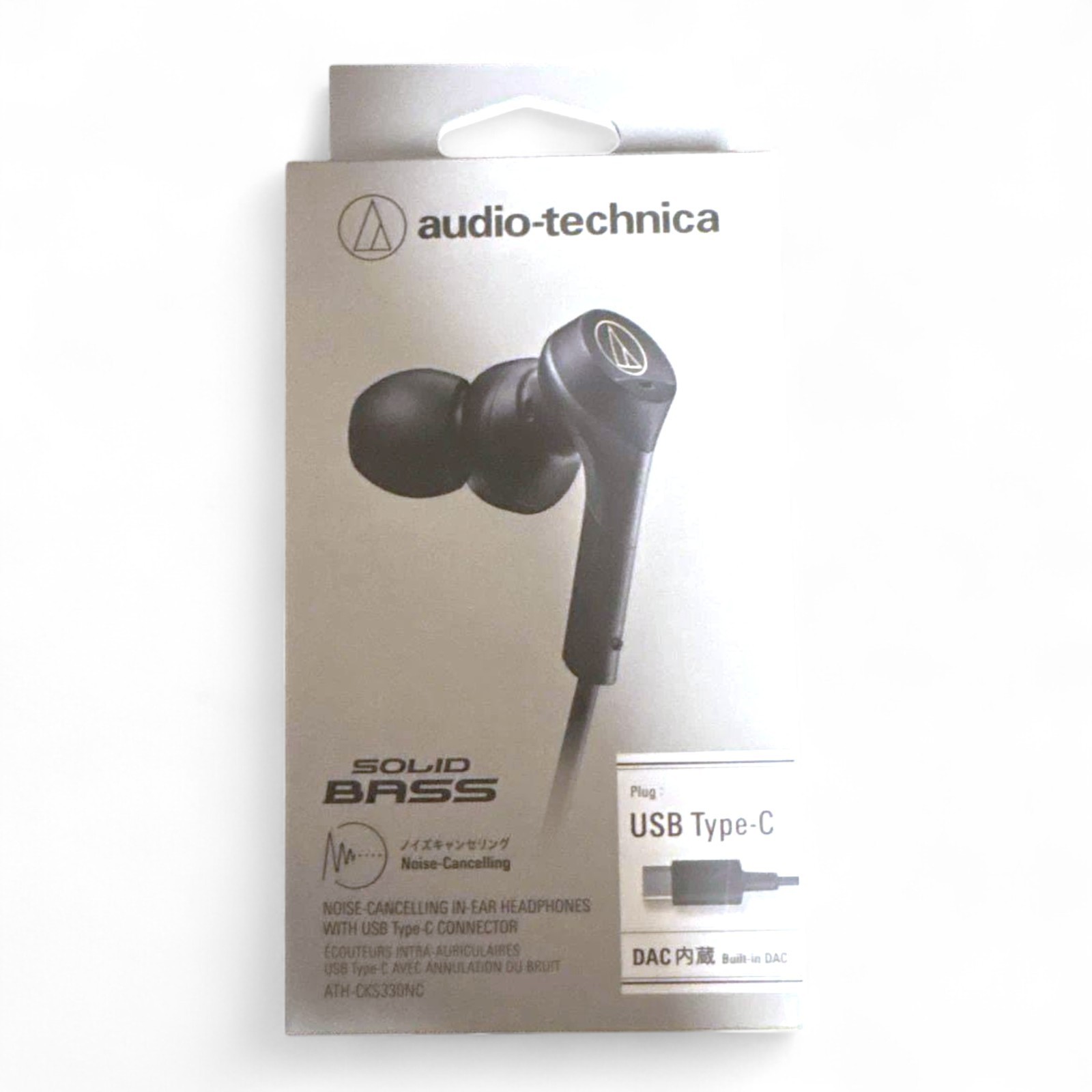 Audio-Technica ATH-CKS330NC BK Wired Earphones Type-C Noise-Canceling 1.2m Black