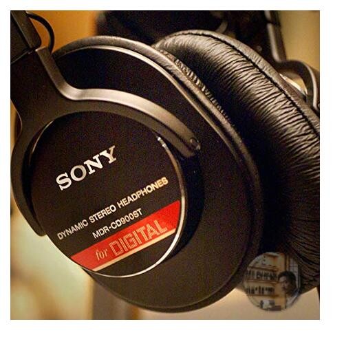 Sony MDR-CD900ST Wired Closed-Back Studio Monitor Headphones Black New