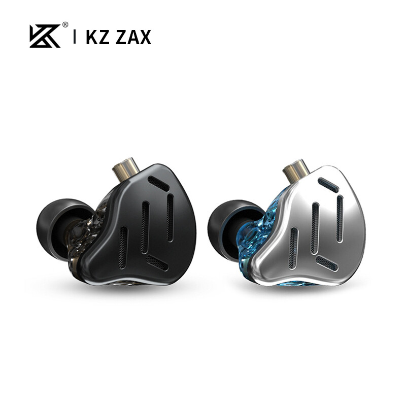KZ ZAX 1DD+7BA 16 Units Hybrid Technology Noise Cancelling HIFI Dynamic Earphone