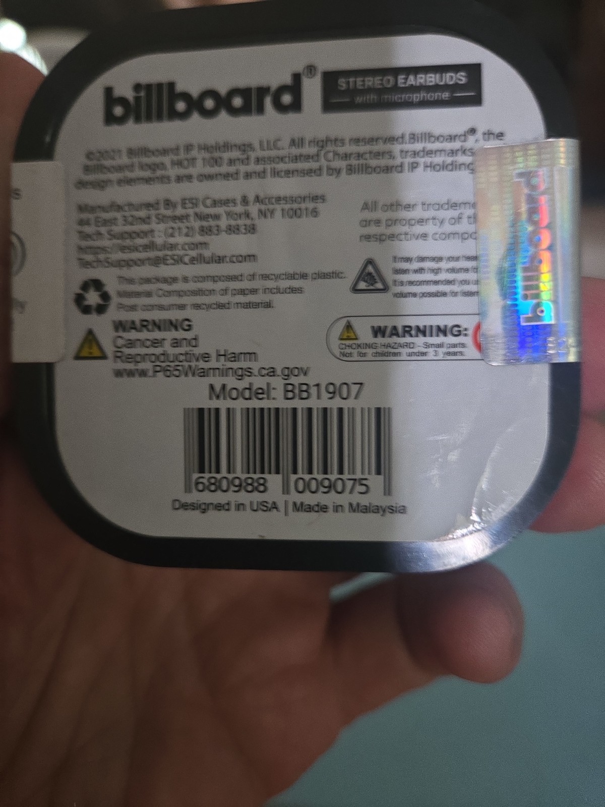 Lot Of 14 Billboard Wired Stereo Ear Buds. Assorted. New See Description.