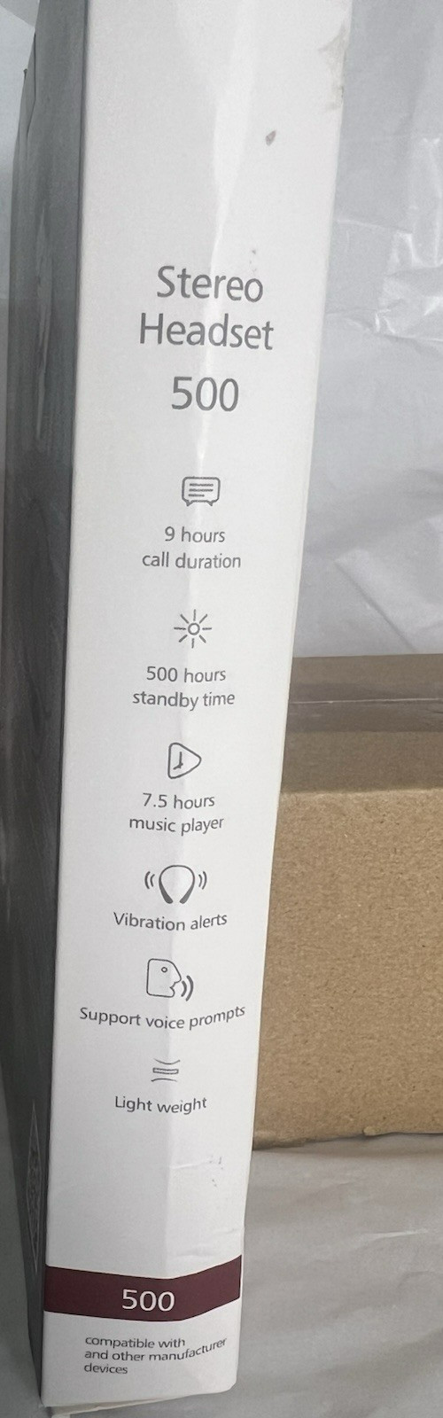 Stereo Headset True Freedom For Music VoLTE HD Voice 500 & Talk NIB Black