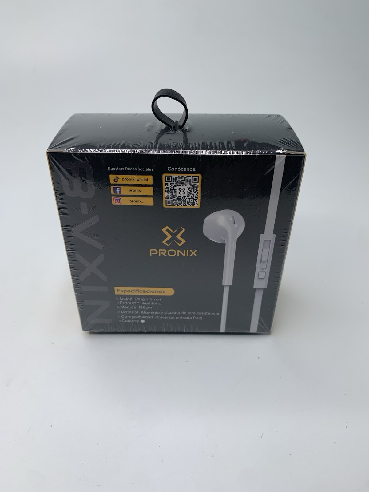 Pronix Nixa-8 Wired Black Ear Buds 3.5mm Universal Plug