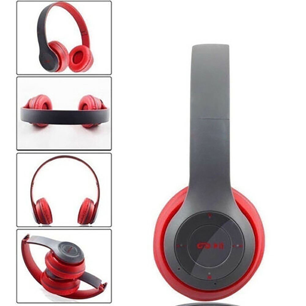 Wireless Headphones Headsets Super Bass Bluetooth Foldable Stereo Earphones Mic