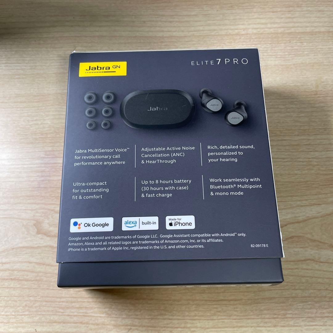 Jabra Elite 7 Pro True Wireless Earbuds Titanium Black ANC with Box new
