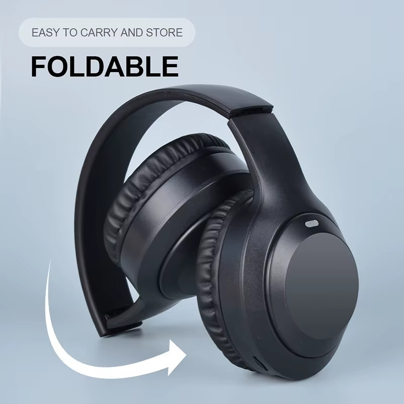 Wireless Bluetooth Folding Stereo Noise Reduction Headphones PC/Cellular Comfortable