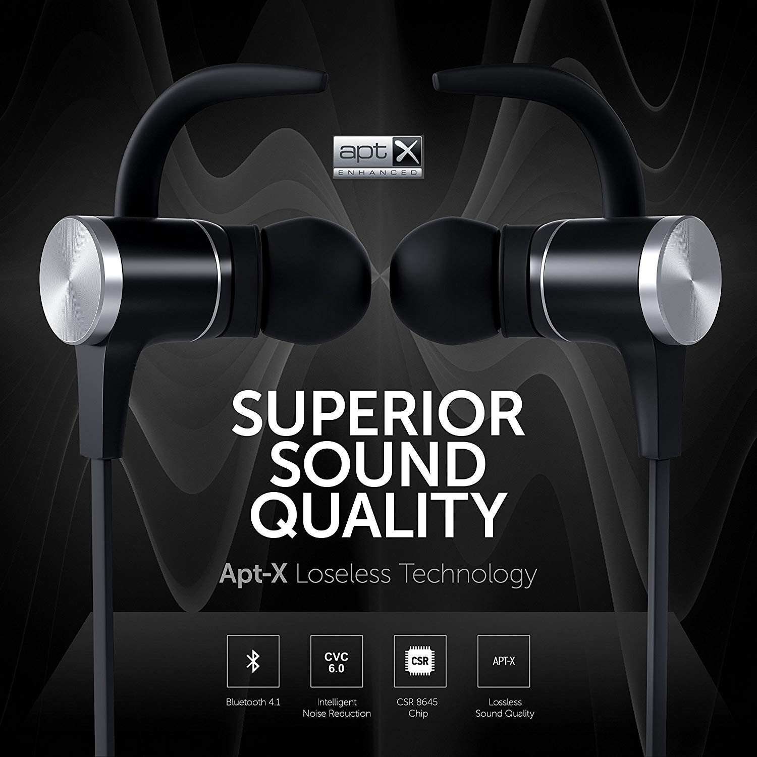 IMPERO Bluetooth Earbuds Wireless Sport Headphones Running Earphones for Workout