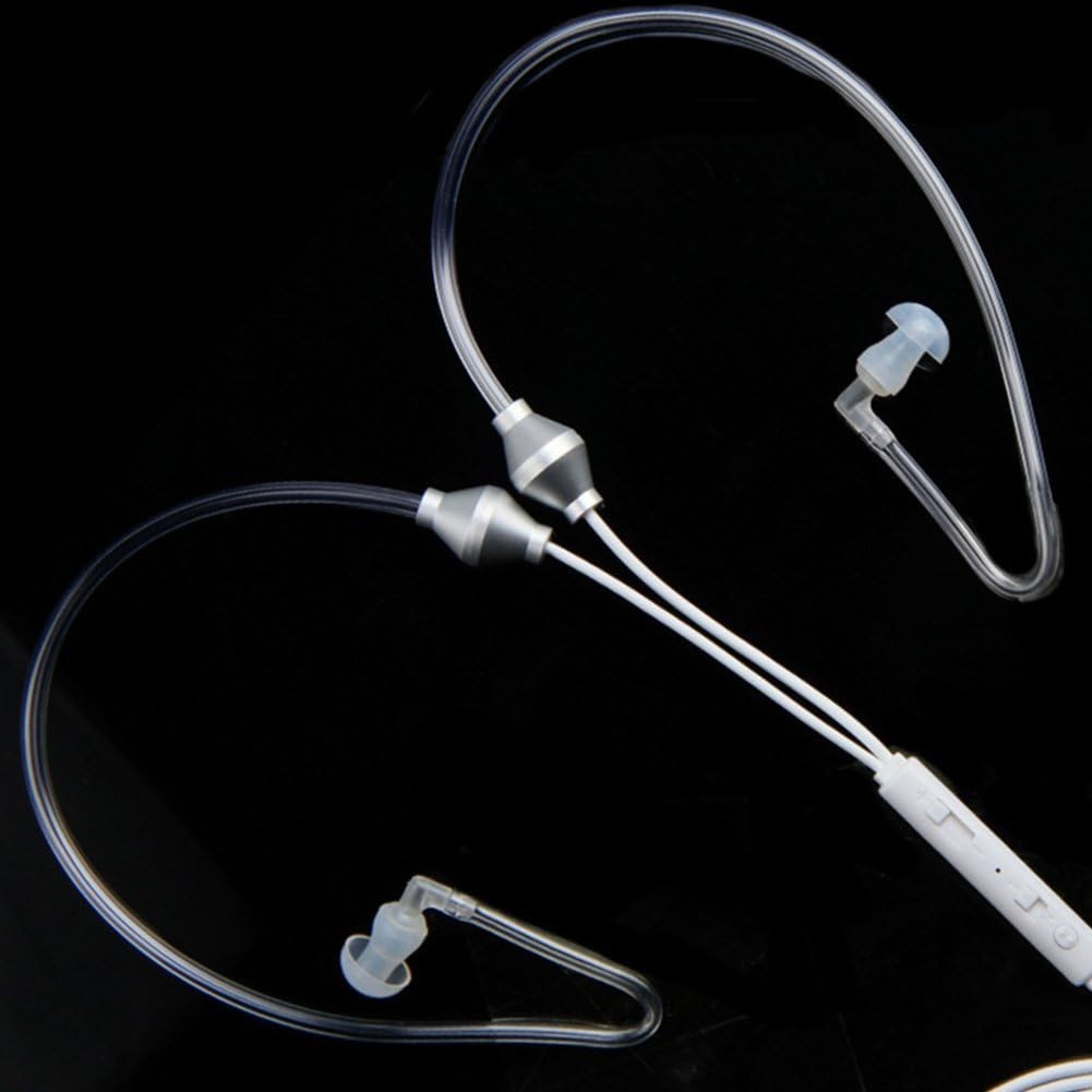 Anti Radiation Air Tube Stereo Ear Headphones In Ear Noise Cancelling Earbuds
