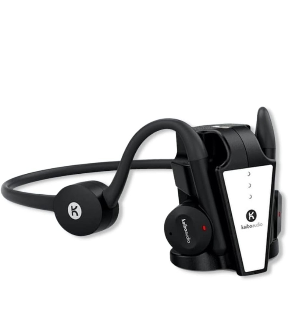 Bone Conduction Bluetooth Headphones Kaibo Flex Kaiboaudio Open Ear Black