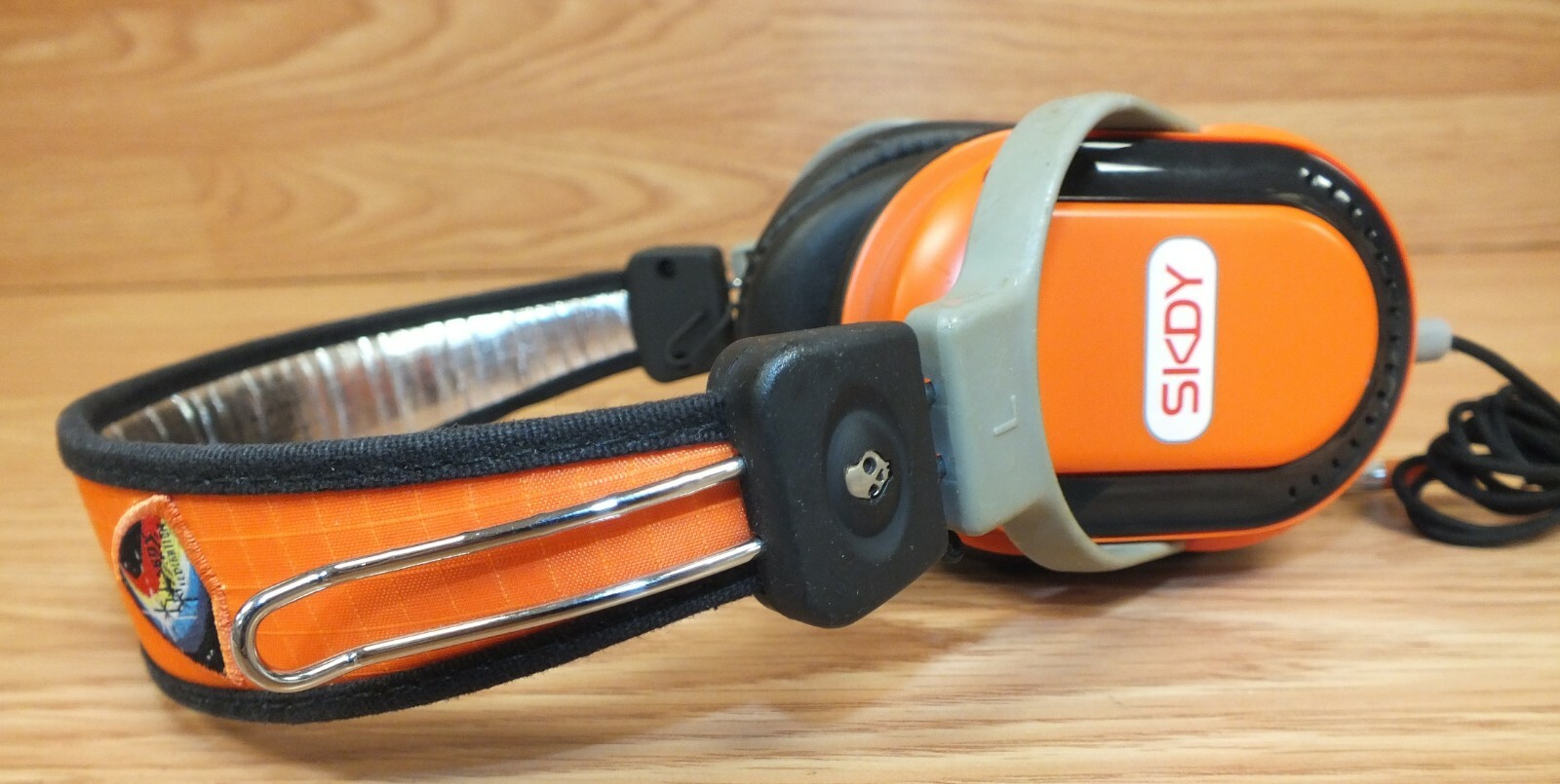 Genuine Skullcandy (SKDY) Federation Orange & Black Agent Headphones **READ**