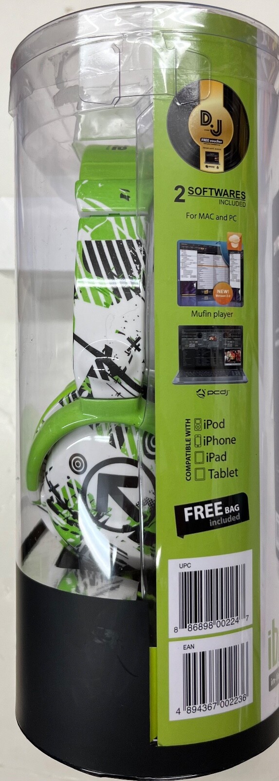 iDance ibiza102 Stereo Headphones in-line Microphone included