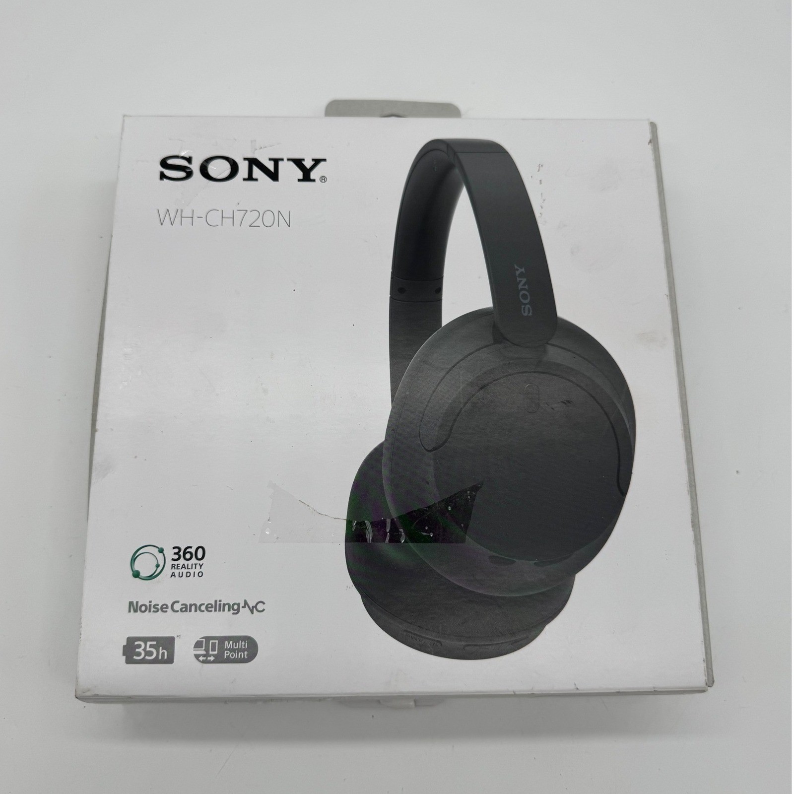 Sony WH-CH720N Wireless Noise Canceling Headphones Black Bluetooth Over-Ear Box