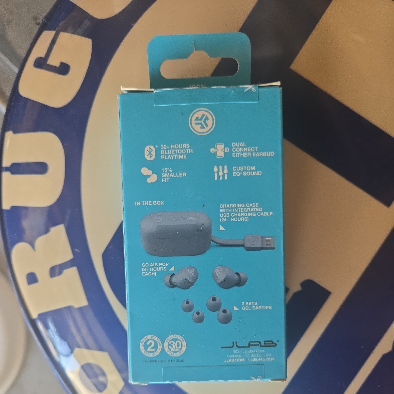 JLab EBGAIRPOPRSLT124 GO Air POP True Wireless In-Ear Headphones – Slate