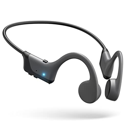 KIMWOOD BONE CONDUCTION HEADPHONES OPEN-EAR WIRELESS BLUETOOTH SPORT – GRAY