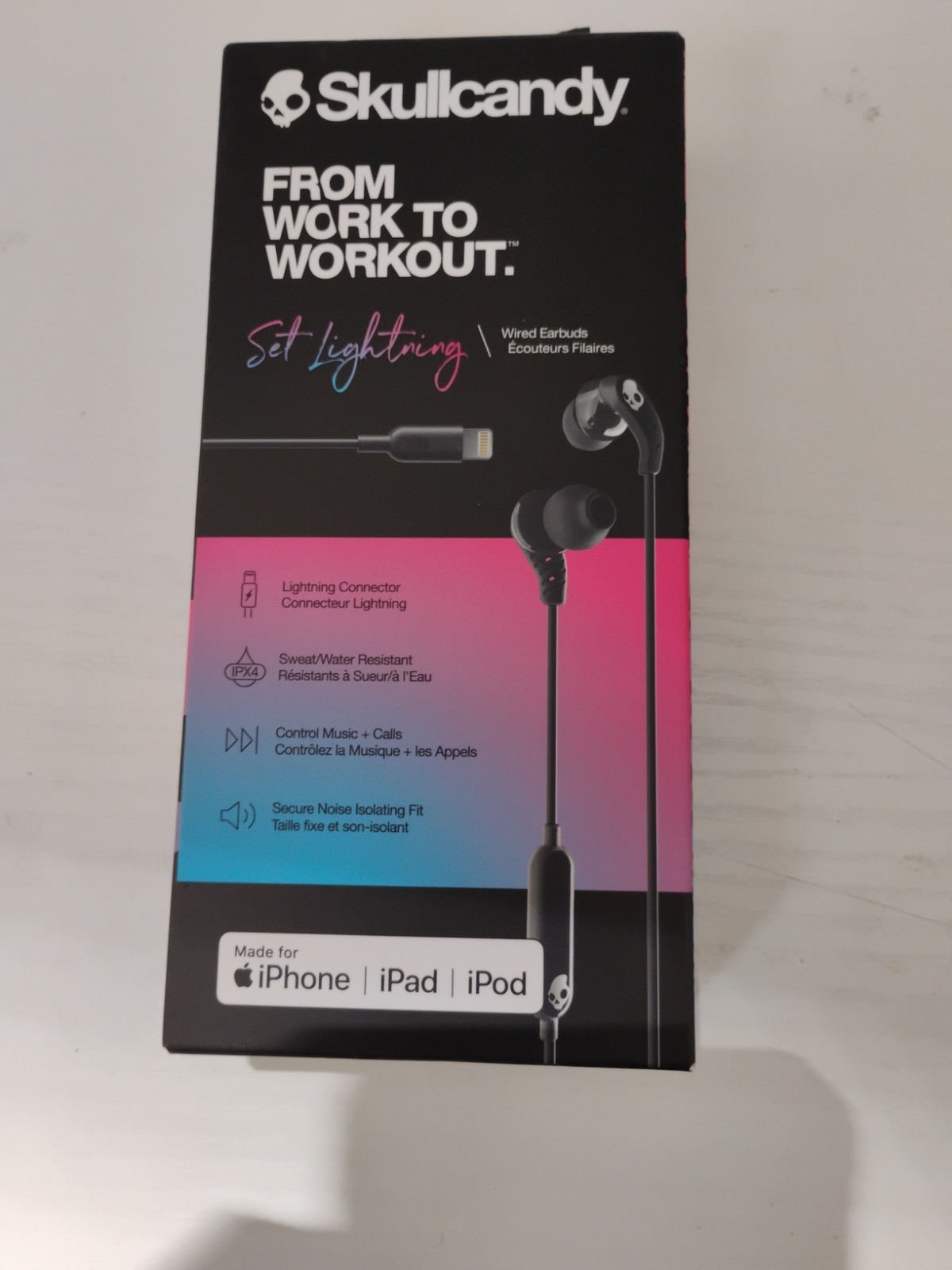 Skullcandy Set Lightning in-Ear Wired Earbuds Microphone True Black