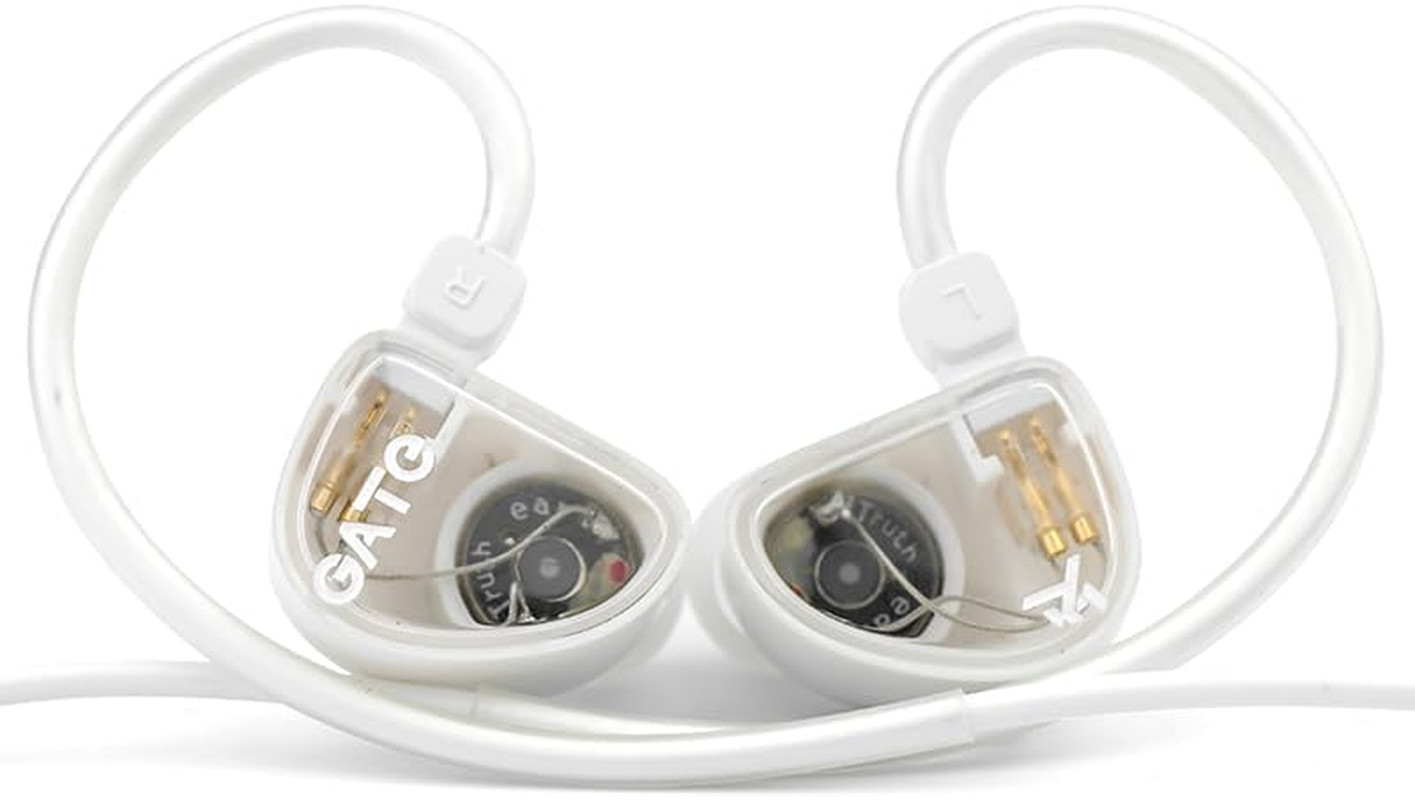 GATE Dynamic Driver In-Ear Headphone 3.5Mm Interchangeable Cable (White, No Mic)