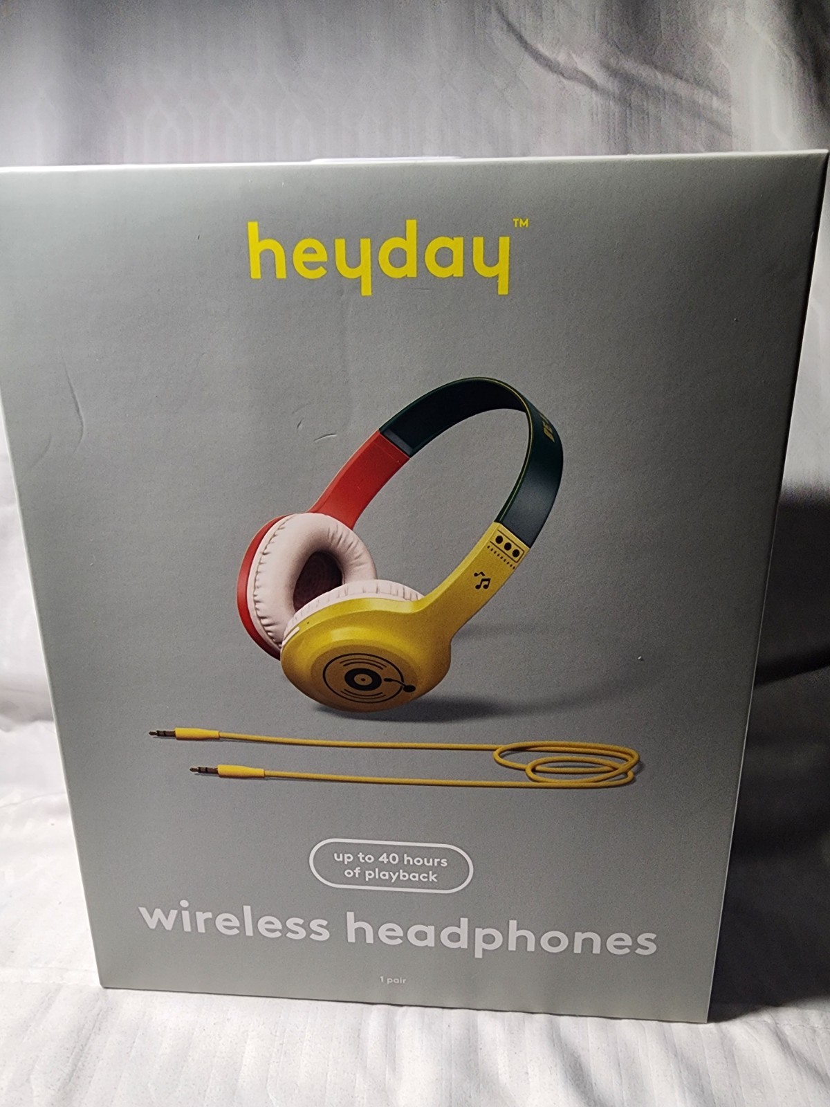 heyday Wireless Headphones Bluetooth 5.4 Multicolor Up to 40 Hours Playback AUX