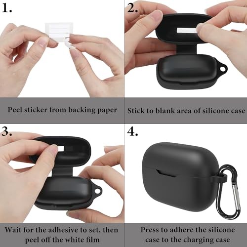 Silicone Case Cover Compatible with JBL Tune 230NC True Wireless Earbuds,