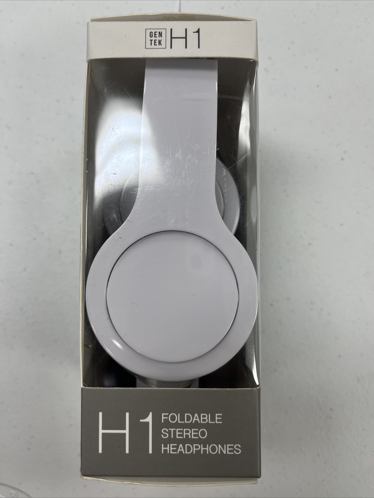 GENTEK H1 FOLDABLE STEREO HEADPHONES WHITE