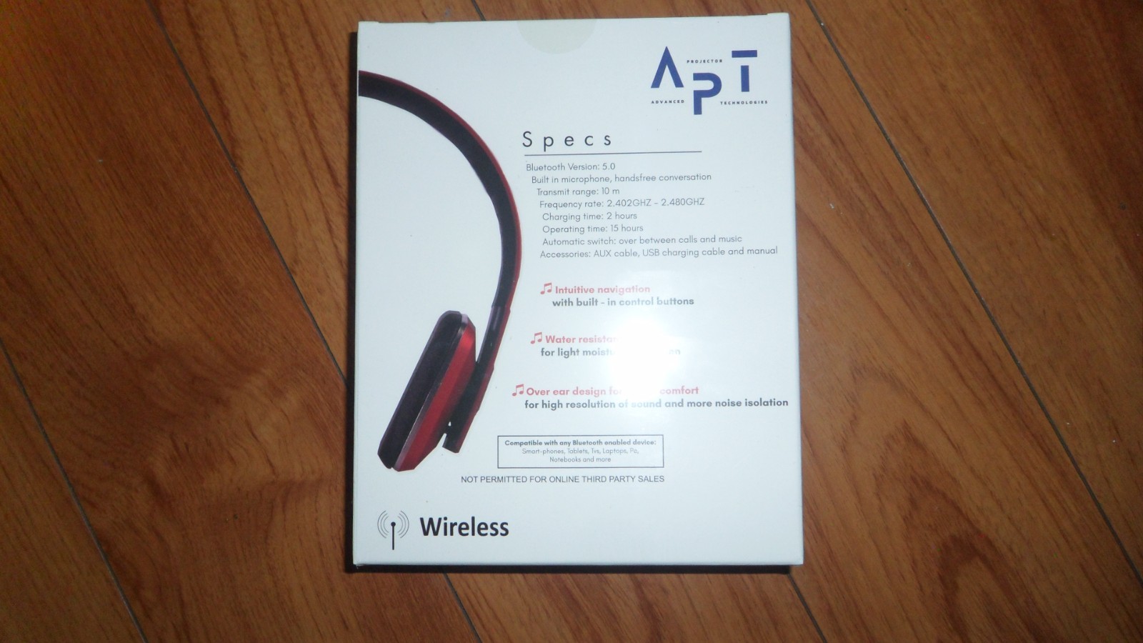 APT Wireless Noise Canceling Headphones Over-Ear Bluetooth