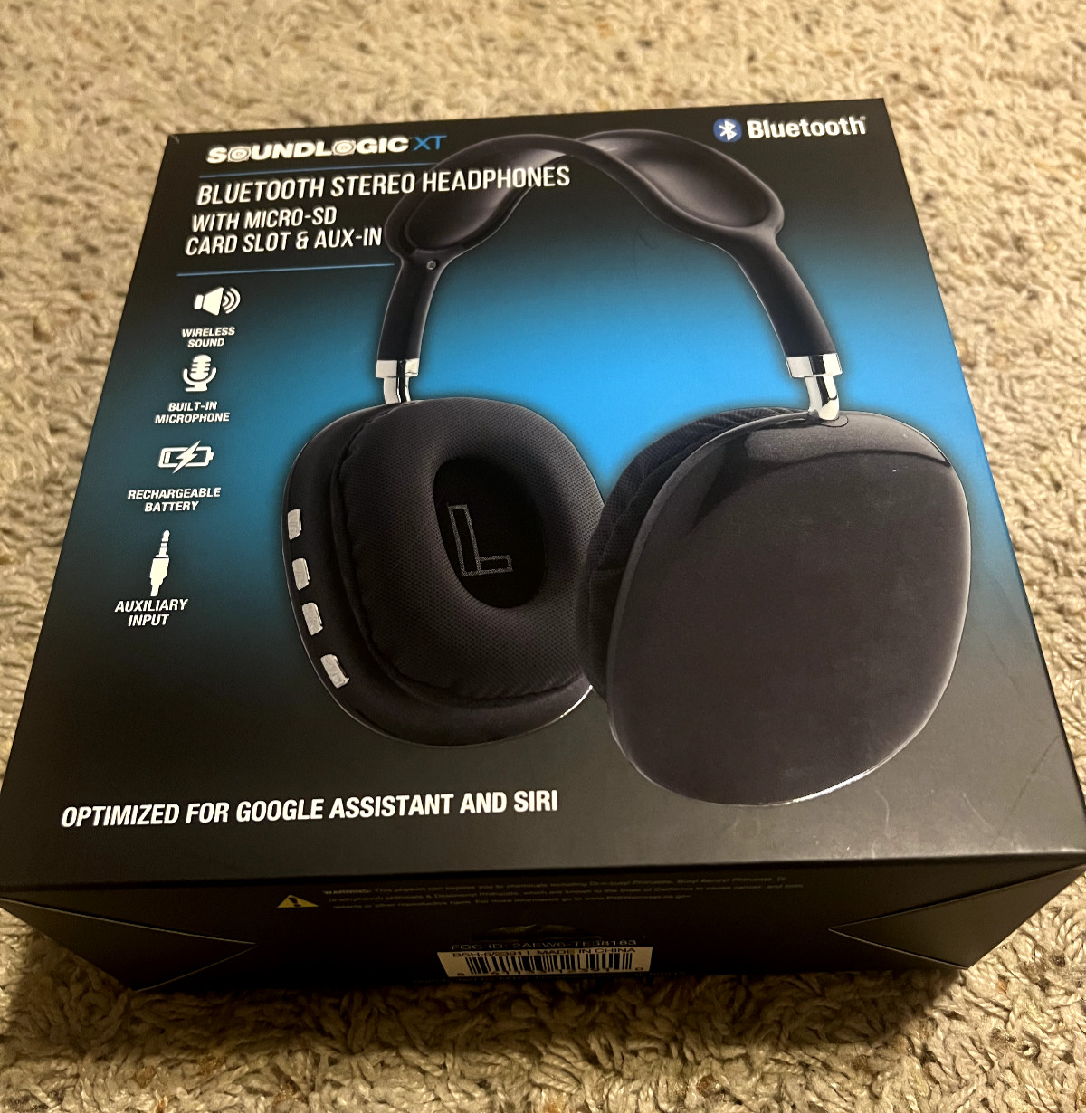 Soundlogic XT Bluetooth Stereo Headphones – Open box New