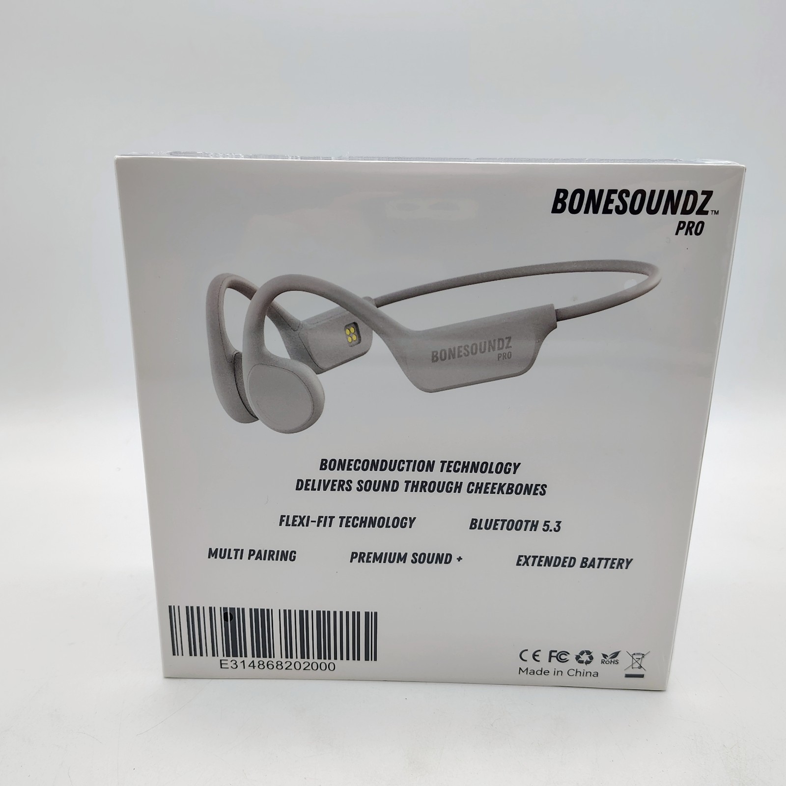 Bonesoundz Pro Wireless Headphones Pro Bone Conduction White Brand New