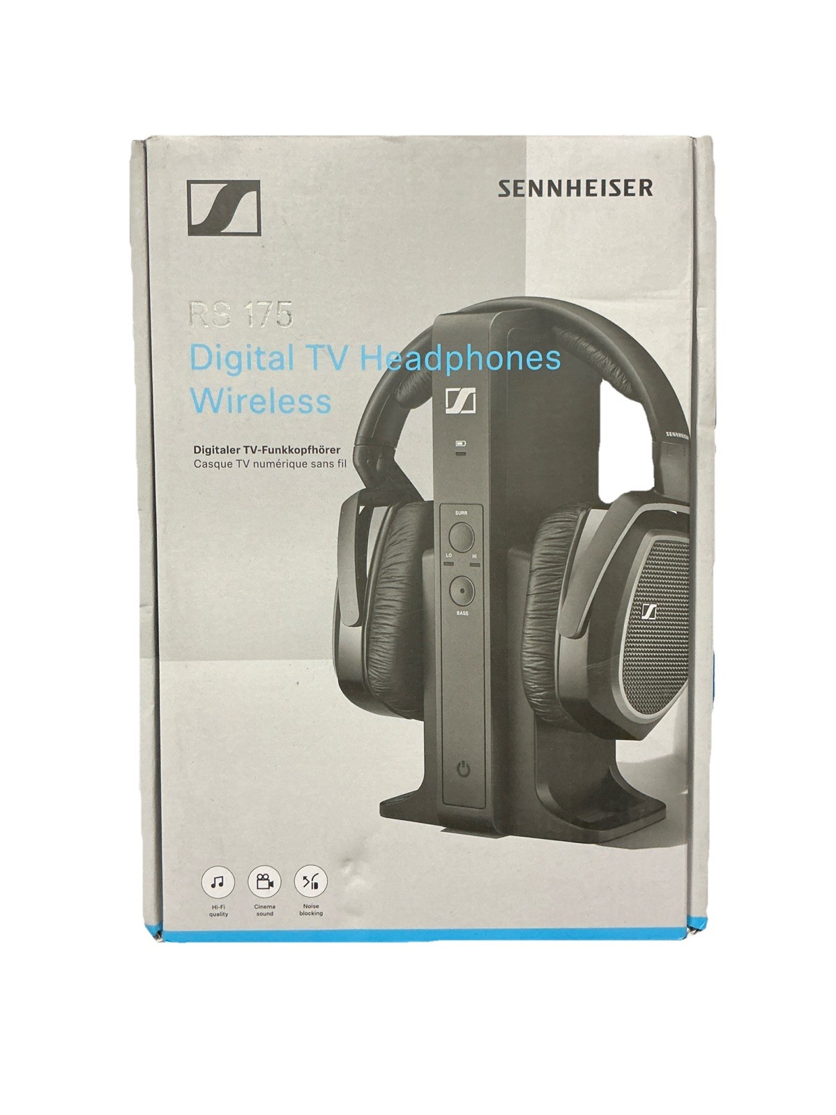 Sennheiser RS 175 Black Over Ear Wireless Digital TV Headphones Sealed
