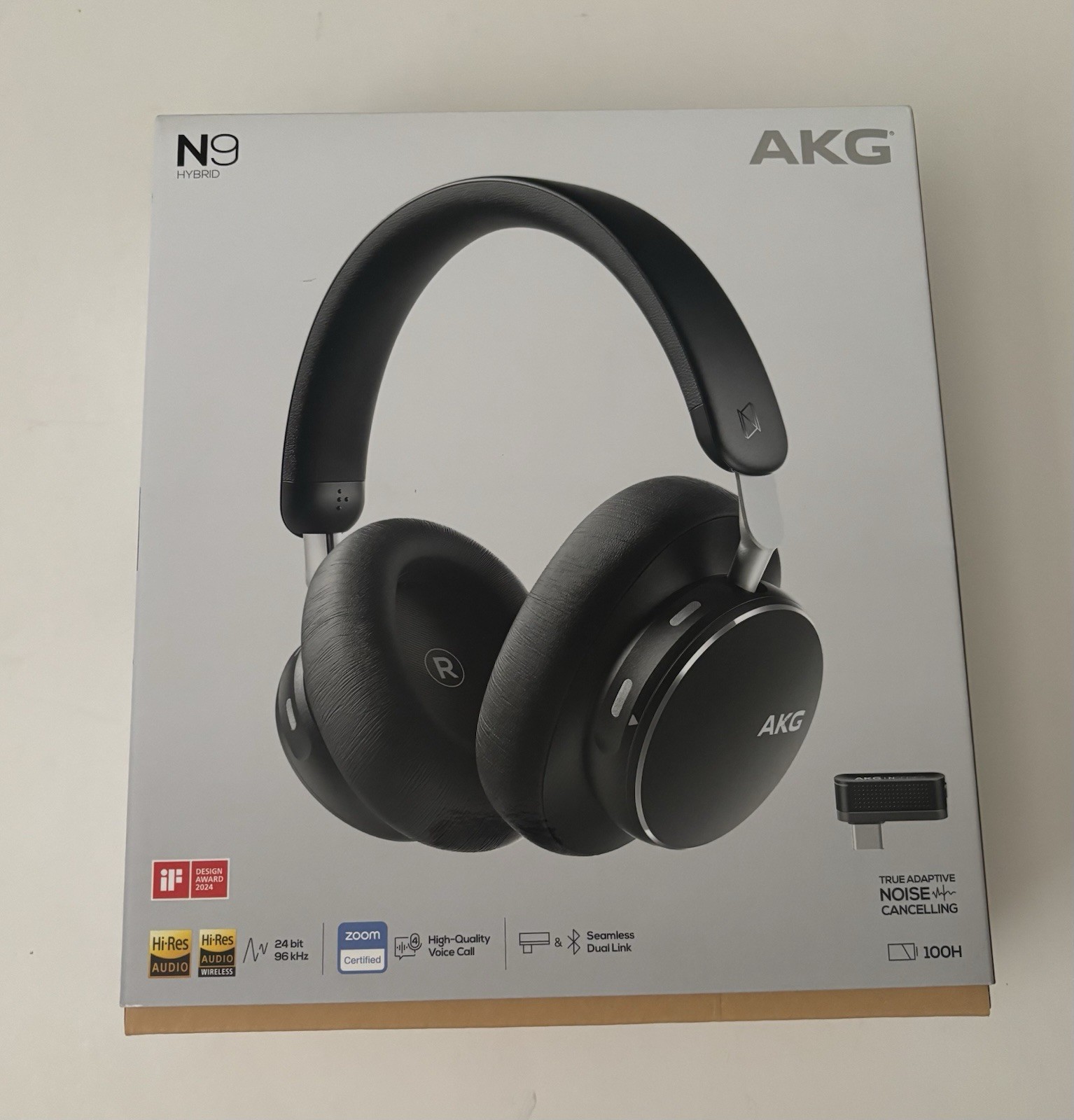 Harman AKG N9 Hybrid Wireless Headphones Black – Open Box