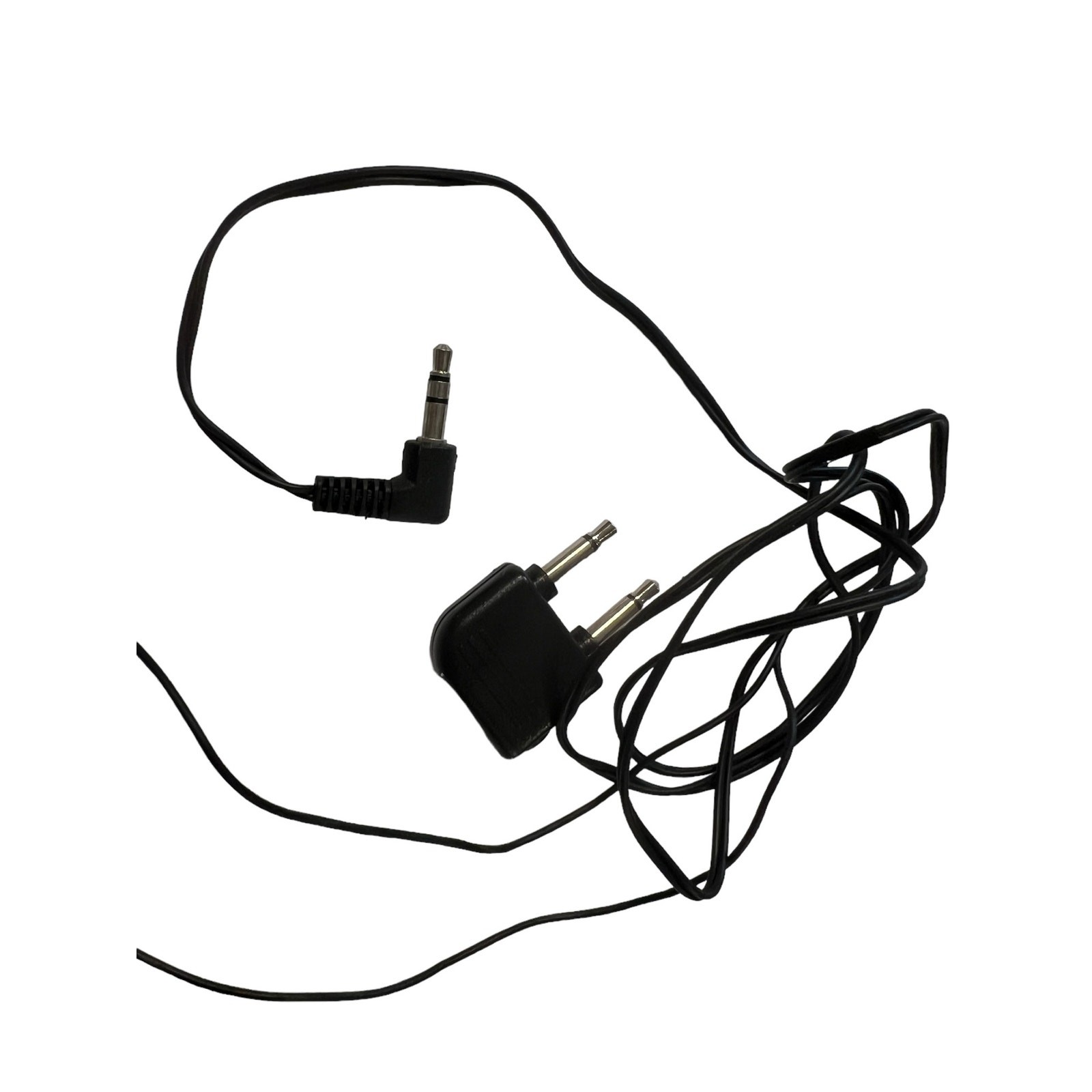 VTG Delta Airlines Stereo Headphones On-Ear Wired Earphones w Plug Adapter Audio